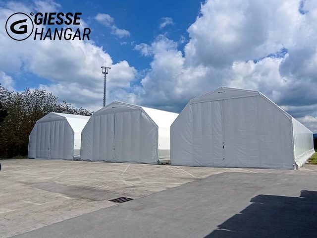 Cinque capannoni mobili HANGAR BOX® per azienda leader nell'acqua minerale