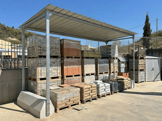 Tettoia industriale multi uso